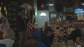 Iowa governor candidate Rob Sand visits Buena Vista County