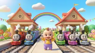 Colors Train Song 🎨🚂 | Nursery Rhymes for Kids | Baby Songs & Fun Learning Song
