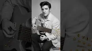 Elvis Presley playing on 8 string guitar 🎸 #elvis #guitar #djentguitar #8strings #aivideo #aiartist