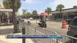 Myrtle Beach International Airport and businesses preps for a busy Memorial day Weekend