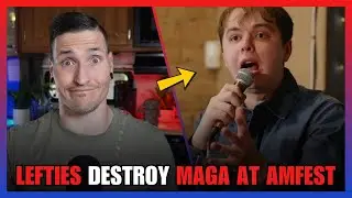 Либералы ЗАХВАТЫВАЮТ фестиваль Amfest, организованный TPUSA, чтобы УНИЖИТЬ правых.
