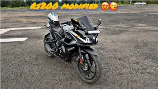Rs200 modified 😍🤩| Kya hi look aa raha he bhai 🥰🖤|The black panther |
