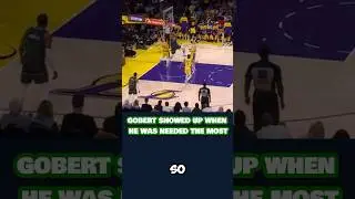 Rudy Gobert Was &Eacute;LITE In Game 5 Vs The Lakers #nba #timberwolves #lakers #nbaplayoffs #lebron