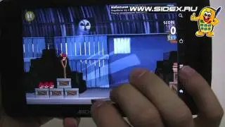 Sidex.ru: Видеообзор игры  Angry Birds на Archos 70 Internet Tablet