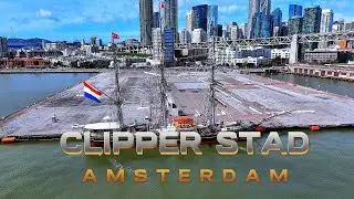 Clipper Stad Amsterdam pier 30/32 in San Francisco 4k Drone Footage #sanfrancisco #clipperships