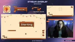 [ Retro Autumn ] FREE ANIMATED STREAM OVERLAY FOR DOWNLOAD
