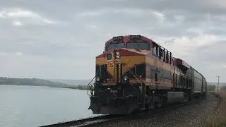 KCS ES44AC 4774! CP 8512 West Leads CP 301 (Grain) At Bearspaw,AB