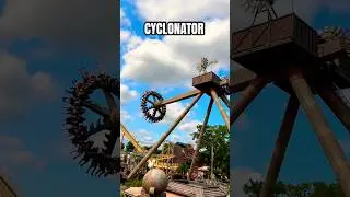 Would you brave the CYCLONATOR Ride at Paultons Theme Park ❓✨🤪 #paultonspark Gyro Swing #ride #fun