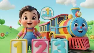 Песенка про быстрый поезд и счет 🚂 | Изучаем числа от 1 до 10 | Детские песенки и стишки для малышей