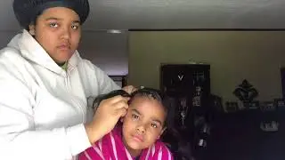 Watch me braid my sister hair n slay her edges🤪🔥😍
