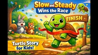 Slow and Steady Wins the Race 🐢 | Turtle Story for Kids