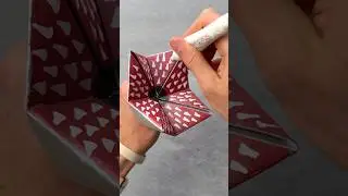 DIY Demogorgon Origami Cootie Catcher Stranger Things #strangerthings #strangerthings5 #papercraft