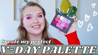 CREATE MY PERFECT VALENTINE'S DAY PALETTE WITH ME | Create a custom palette with my single shadows!