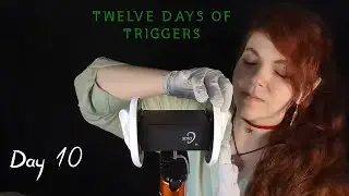 ASMR - Palpating Ears - Gloves, Soft Spoken - Day 10 of 12 Days of Triggers