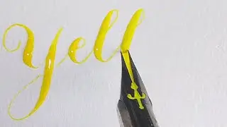 Hunt 101 ink flow 💕 satisfying #calligraphy #satisfying