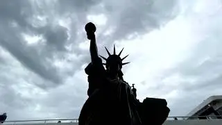 Mini Statue of Liberty joins its big sister