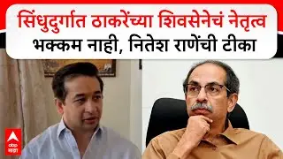Nitesh Rane Sindhudurg : सिंधुदुर्गात ठाकरेंच्या शिवसेनेचं नेतृत्व भक्कम नाही, नितेश राणेंची टीका