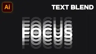 How to Create Blend Text Effect in Illustrator...