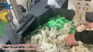 WT110 PBAT PLA Degradable  Bags Recycling Granulator Machine #wintech #running