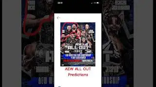 AEW All Out &lsquo;25 Predictions #aew #wresting #prowrestling #sportsnews #sports #enjoyment #predictions