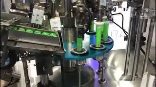 Automatic Cosmetic Aluminum Sauce Ointment soft Tube High Precision Filling Level Sealing Machine