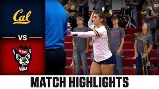 Cal vs. NC State Match Highlights | 2025 ACC Volleyball