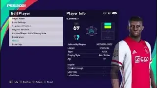 Brian brobbey face e football pes 2021 Ajax