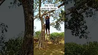 Day 3/21 &ndash; Tree Pull-Up Challenge 🌳💪 | #LevelUpSeries #trending #shorts #viral #viralvideo #gym