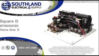 Square D, 8736SGO3S, Nema Size 5, Reversing, Magnetic Motor Starter