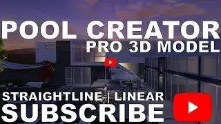 The Cross Pool - Pool Creator Pro 3D Model - Straight-line Pools - Epic Backyard Outdoor Living!