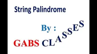 String Palindrome in C | Program to Check Whether a String is Palindrome or Not