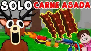 SOLO Comemos Carne Con LANZALLAMAS 🔥🍖 DESAFIO BARBACOA en 99 Noches en el Bosque
