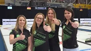 Das Schweizer Curling Team Tirinzoni auf dem Weg zu Olympia