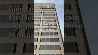 Micron sign goes up in Downtown Syracuse