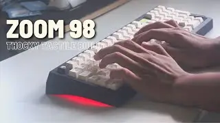 THOCKY TACTILE ZOOM  98 ft. Akko Lavender Purple Pro  Sound Test