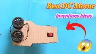How To Make paper Plane Launcher|DC Motor Useful Inventions|DC motor