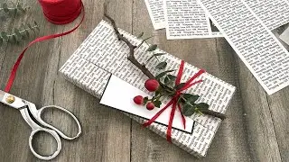 Eco-Friendly Gift Wrapping | Gift Wrap With Newspaper | DIY