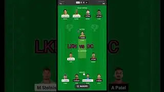 #LKN vs #DC #today #ipl Best team 2024