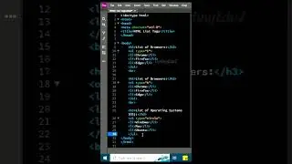 HTML Listing Tags | List Tag #htmltutorialforbeginners #htmltutorial #htmlcourse #htmlintamil #html