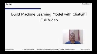 Build Machine Learning Model with ChatGPT : Full Video