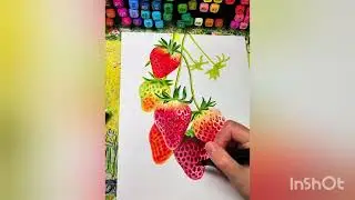 Cherry 🍒 Painting Step by Step | Easy Fruit Painting