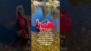 Hiking packs float! #hiking #nature #bushwalking #australia #safety #hikinggear #packs