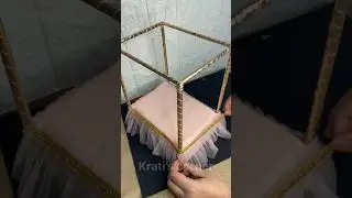 How to make Bed 🛏️ for Laddu Gopal ji 🙏🏻 #shorts #laddugopal #bed #youtubeshorts