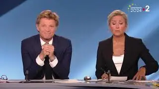 france•2 | Annonce des résultats - Européennes • Anne-Sophie Lapix, Laurent Delahousse — 9 juin 2024