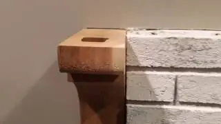 The BEST way to mount a mantel corbel with no exposed fasteners!