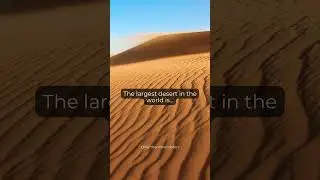 The Largest Sand Desert in the World is&hellip; #shortsclip #shorts #travel #facts