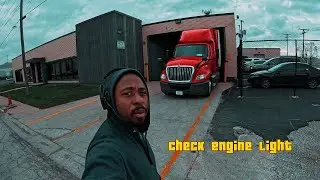 ￼Check engine light + coolant level low? + very cold + Illinois to Maryland + truck vlog