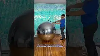 Silver Mirror ball from Ubackdrop.com  (Balloon decoration) #ballondecor #baloondecoration