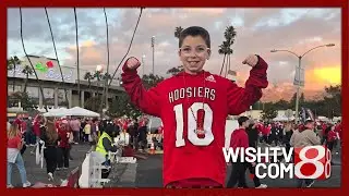 Young IU football fan gets ready for Miami