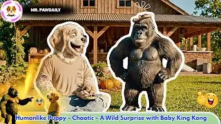 MR. PAWDAILY &ndash; Humanlike Puppy &ndash; Chaotic &ndash; A Wild Surprise with Baby King Kong